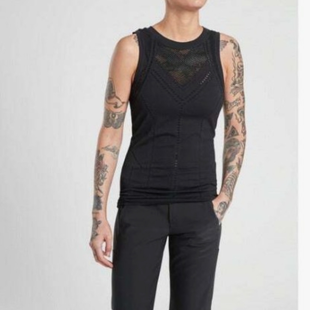 Athleta OxygenTank Top Black Size Large NWT